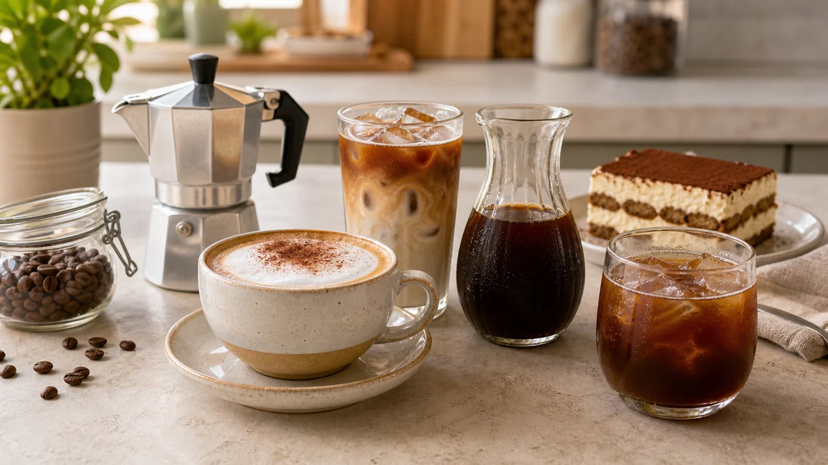 Illustration pour Recettes café maison : les classiques à réussir selon votre cafetière